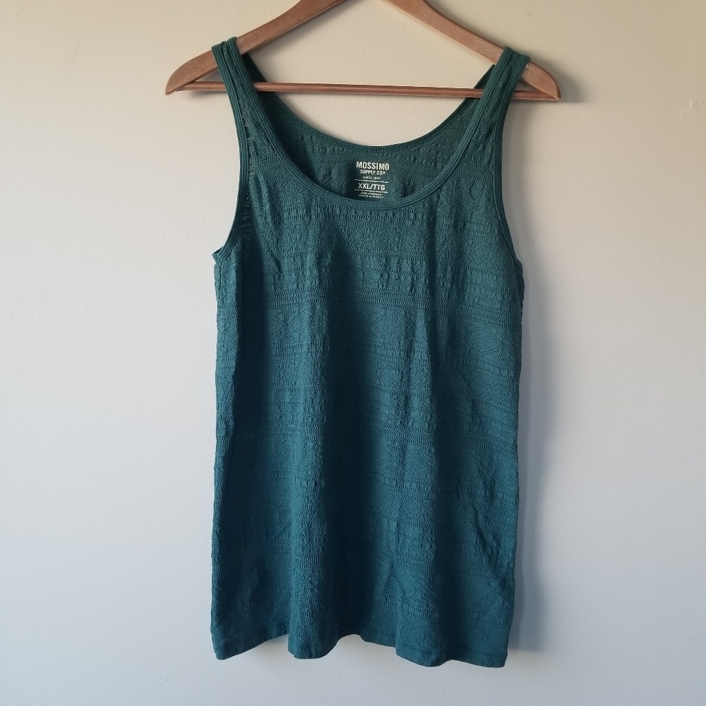 Mossimo: Teal tank top – XXL